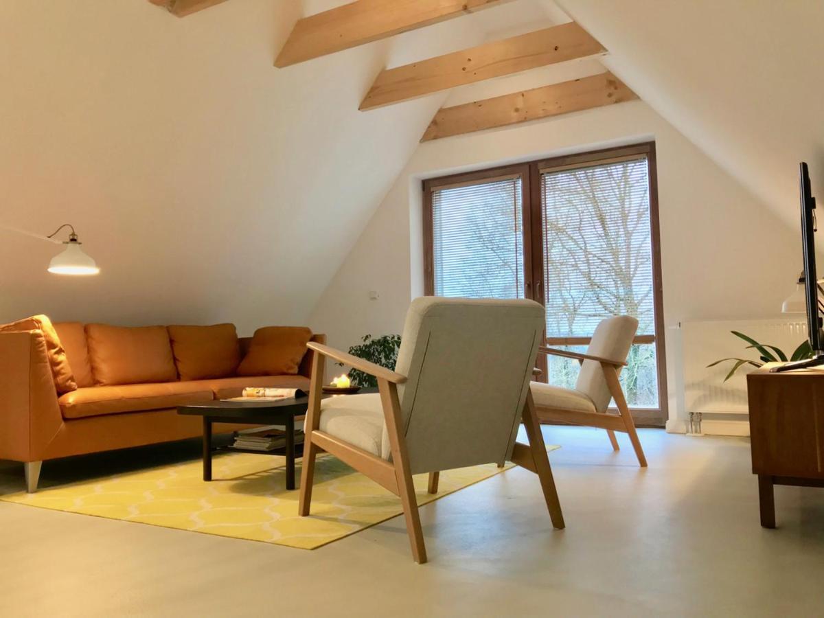 Moorblick! Grosse Dachwohnung Mit Kamin Und Sauna Leck Kültér fotó